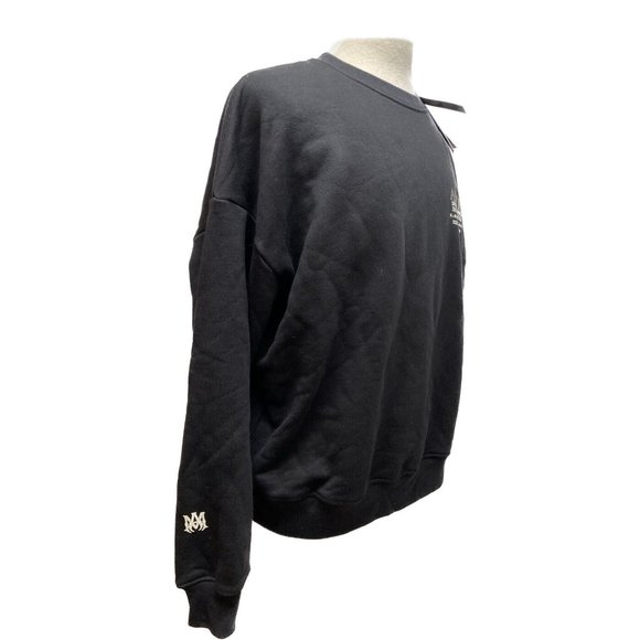 100% Auth NWT Amiri Black Coffee Graphic Print Crew Neck Sweatshirt Oversized M - Picture 10 of 11